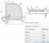 Sanplast Free Line brodzik półokrągły 100x100x9cm+stelaż 615-040-0241-01-000
